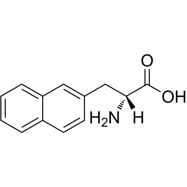 D-3-(2-萘基)-丙氨酸 结构式