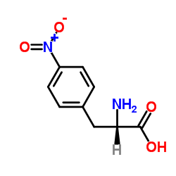 4-硝基-L-苯丙氨酸 结构式