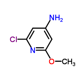 2-氯-6-甲氧基吡啶-4-胺 结构式