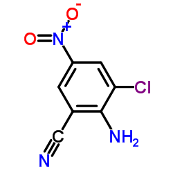 2-氰基-4-硝基-6-氯苯胺 结构式