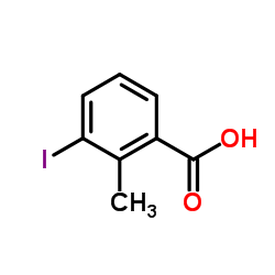 3-碘-2-甲基苯甲酸 结构式