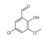 5-氯-2-羟基-3-甲氧基苯甲醛 结构式