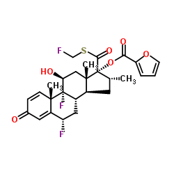糠酸氟替卡松 结构式