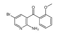 2-氨基-3-(2-甲氧基苯甲酰基)-5-溴吡啶 结构式