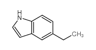 5-乙基吲哚 结构式