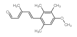 (2E,4E)-5-(4-甲氧基-2,3,6-三甲基苯基)-3-甲基-2,4-戊二烯醛 结构式