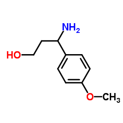 3-氨基-3-(对甲氧基苯基)-1-丙醇 结构式