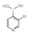 3-溴吡啶-4-硼酸 结构式