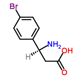 (S)-3-氨基-3-(4-溴苯基)丙酸 结构式