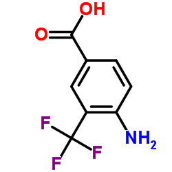 4-氨基-3-三氟甲基苯甲酸 结构式
