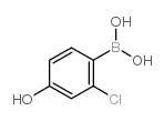 2-氯-4-羟基苯基硼酸 结构式