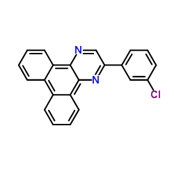 2-(3-氯苯基)二苯并[f,h]喹喔啉 结构式