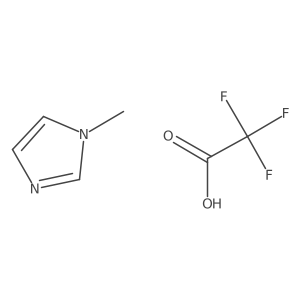 1-甲基-1H-咪唑 2,2,2-三氟乙酸盐 结构式