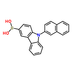 [9-(2-萘基)-9H-咔唑-3-基]硼酸 结构式