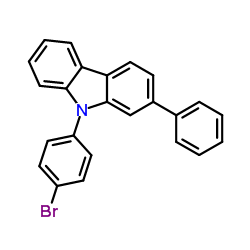 9-(4-溴苯基)-2-苯基咔唑 结构式