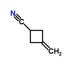 3-亚甲基环丁基甲腈 结构式