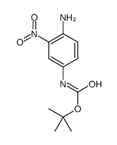 4-氨基-3-硝基苯基氨基甲酸叔丁酯 结构式