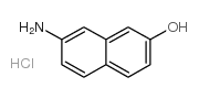 7-氨基萘-2-醇盐酸盐 结构式