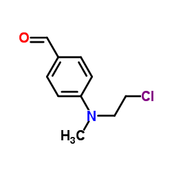 N-甲基-N-氯乙基-4-氨基苯甲醛 结构式