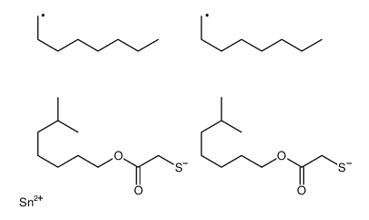 2,2-[(二辛基亚锡)双(硫代)]双乙酸二异辛酯 结构式