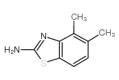 2-氨基-4,5-二甲基苯并噻唑 结构式