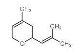 3,6-二氢-4-甲基-2-(2-甲基-1-丙烯基)-2H-吡喃 结构式