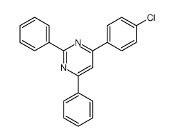 4-(4-氯苯基)-2,6-二苯基嘧啶 结构式
