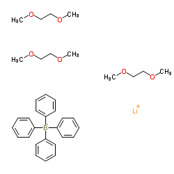四苯硼酸三(1,2-二甲氧基乙基)锂 结构式