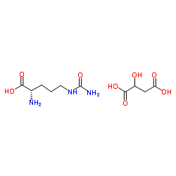 L-瓜氨酸DL-苹果酸盐 结构式