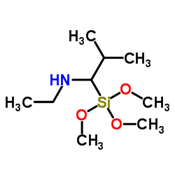 N-乙基-3-三甲氧基硅烷-2-甲基丙胺 结构式