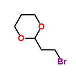 2-(2-溴乙基)-1,3-二氧杂环己烷 结构式