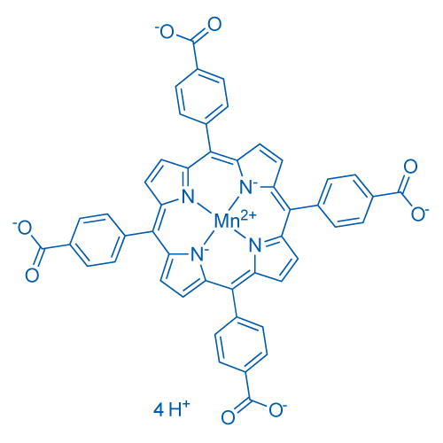 (SP-4-1)-锰中四(4-羧基苯基)卟吩 结构式