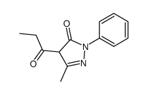 5-甲基-2-苯基-4-丙酰基-4H-吡唑-3-酮 结构式