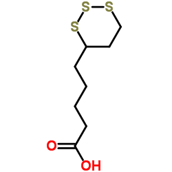 1,2,3-三硫杂环己烷-4-戊酸 结构式