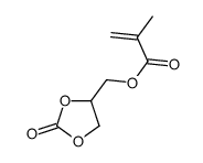 甲基丙烯酸(2-氧代-1,3-二氧戊环-4-基)甲酯 (含稳定剂MEHQ) 结构式