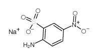 4-硝基苯胺-2-磺酸钠 结构式