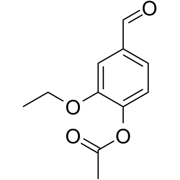 乙基香兰素乙酸酯 结构式