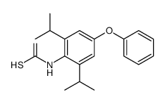 4-苯氧基-2,6-二异丙基苯基硫脲 结构式