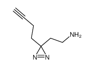 3-胺乙基-3-(丁-3-炔基)双吖丙啶 结构式