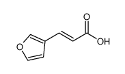 3-(3-呋喃基)丙烯酸 结构式