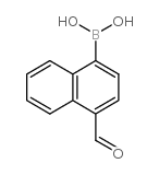 4-甲酰基萘-1-硼酸 结构式