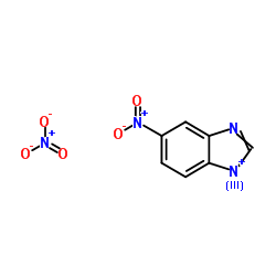 5-硝基苯并咪唑硝酸盐 结构式