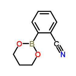 2-氰基苯硼酸 1,3-丙二醇酯 结构式