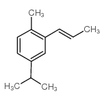 4-异丙基-2-丙烯基甲苯 结构式