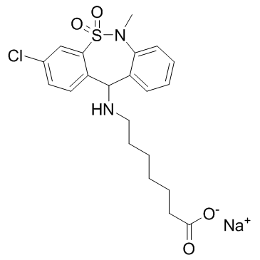噻奈普汀钠盐 结构式