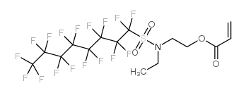 N-乙基全氟辛基磺酰胺基乙基丙烯酸酯 结构式