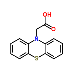 吩噻嗪-10-基-乙酸 结构式