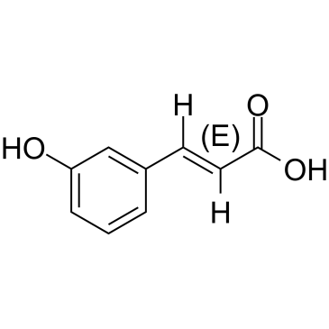 间羟基肉桂酸 结构式
