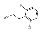 2-氯-6-氟苯乙胺 结构式