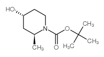 (2S,4R)-4-羟基-2-甲基哌啶-1-羧酸叔丁酯 结构式